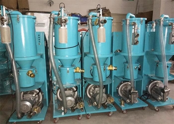 Verstelbare laadtijd vacuüm automatische laadmachine voor kunststofhars in grijs-groen