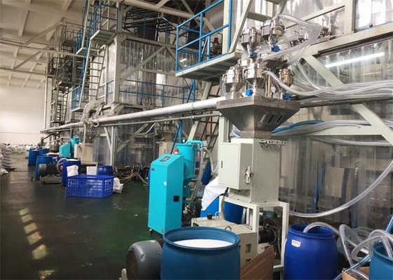 Geautomatiseerd centraal voedingssysteem met een capaciteit van 500 tot 2000 kg voor het drogen van kunststoffen