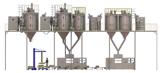 25kg Machine van de zak de Automatische Wegende Verpakking voor de Plastic Korrel owp-a van de Rijstmeststof