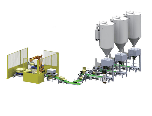 Van de de Korrelverpakking van de rijstmeststof de Machineplc Machine owp-a van het Controle de Plastic Gewicht