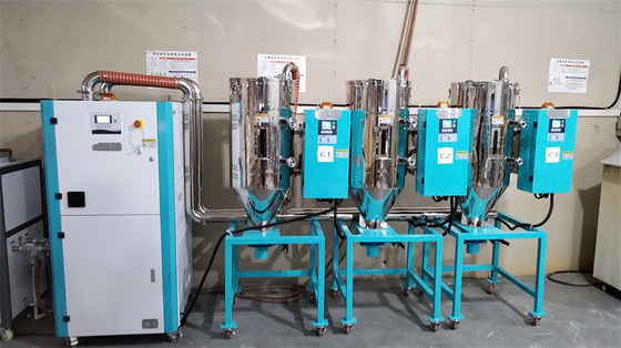 CE-standaard ontvochtigende hopper droger AC220-380V 4-40Kw warmtevermogen