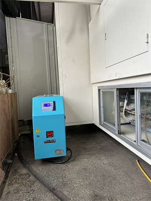 Verstelbare temperatuurreguler voor warmteoverdrachtvloeistof Blauw en wit